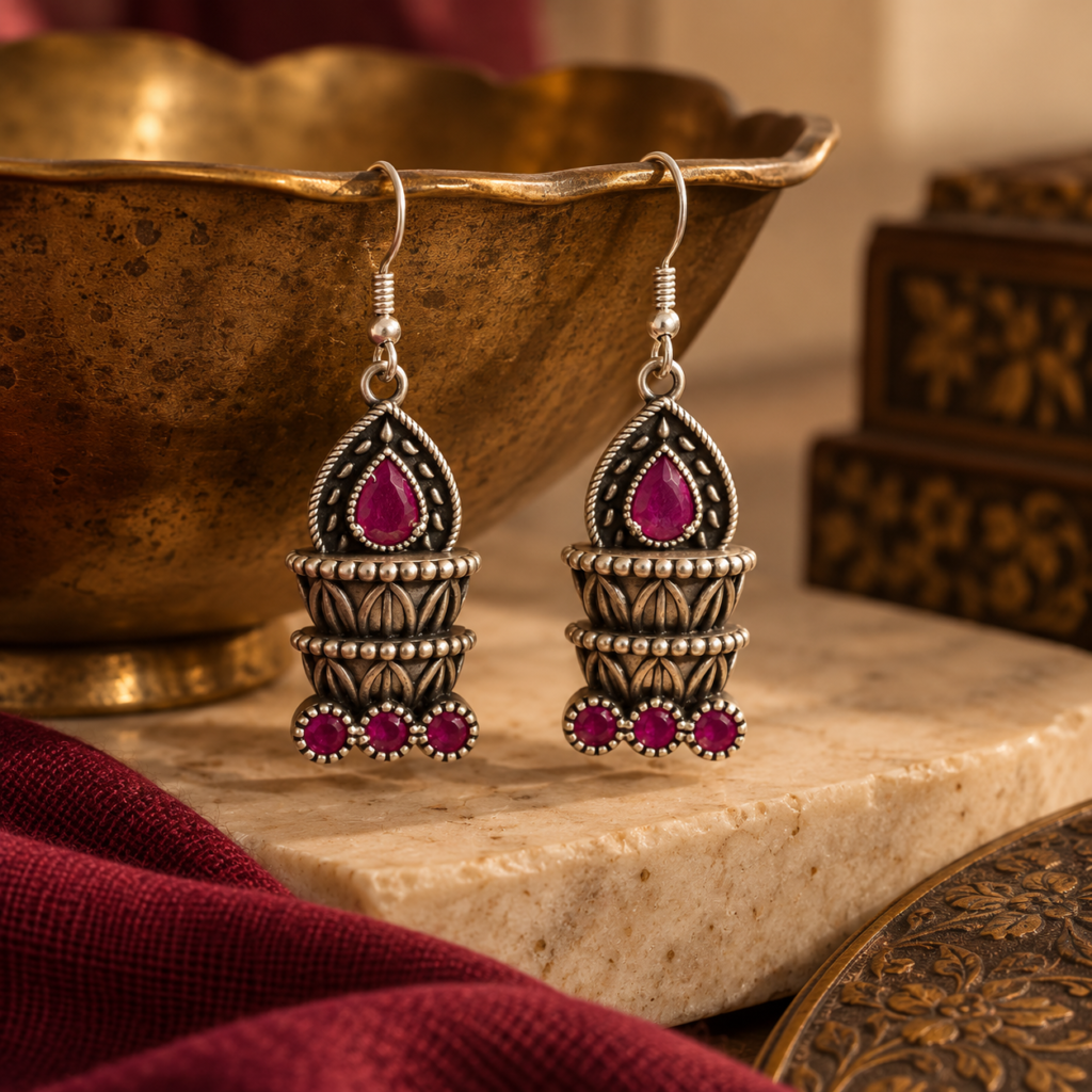 Ruby Heritage Jhumka